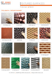 Textured Surfaces color chart