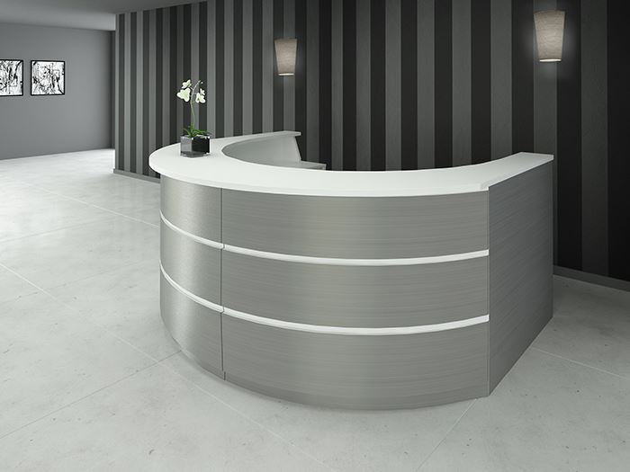 Telesto Modern Reception Desk | 90 Degree Office ConceptsModern-Style