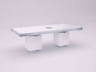 Oregon Modern Conference Table White