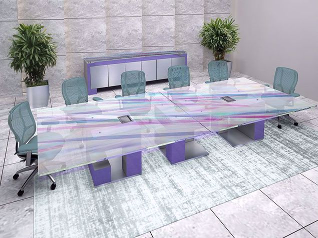 Rhodes Modern Conference Table Room Scene