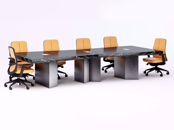 Product image of the Luna modern conference room table.